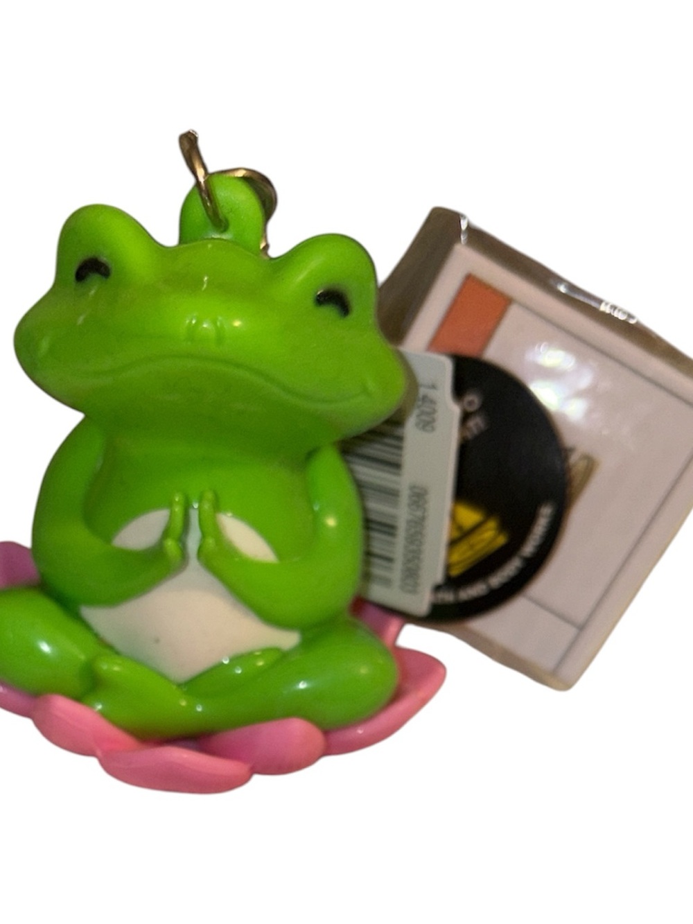 Bath & Body Works Green Frog on Pink Lotus Sanitizer Holder lights up NWT